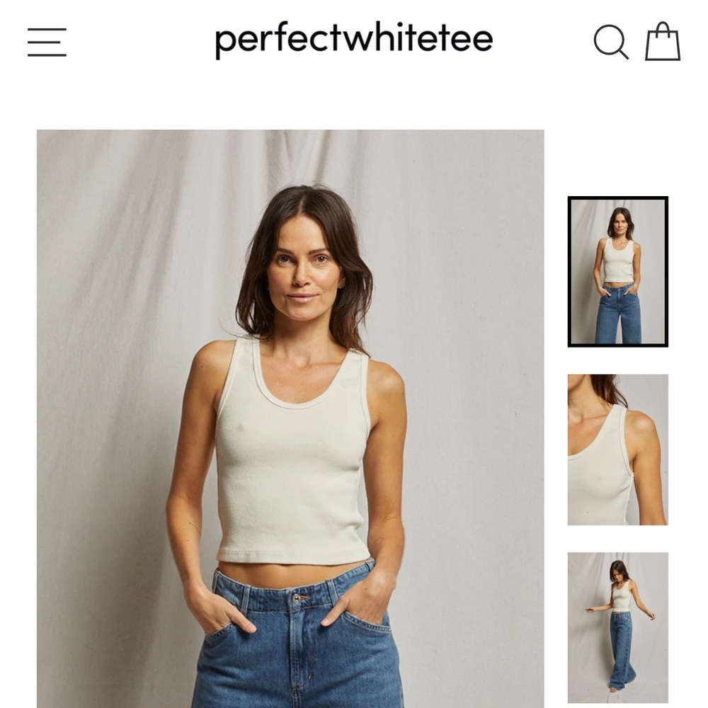 Perfect White Tee Blondie size large excellent condition